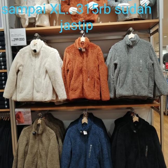 Jastip Uniqlo Jaket Fleece Lembut Lengan Panjang Pria