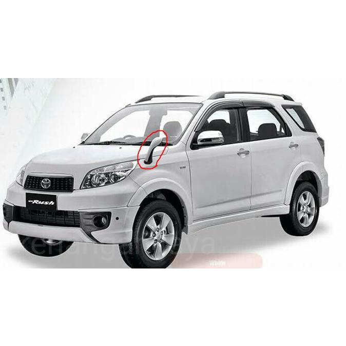 Spion kap mesin mobil rush terios putih spion tanduk rush terios