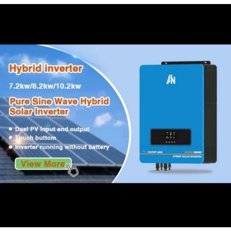 Hybrid Inventer Solar PRO  Anern 10200W MPPT 160A Pure Sine Wave +WIFI