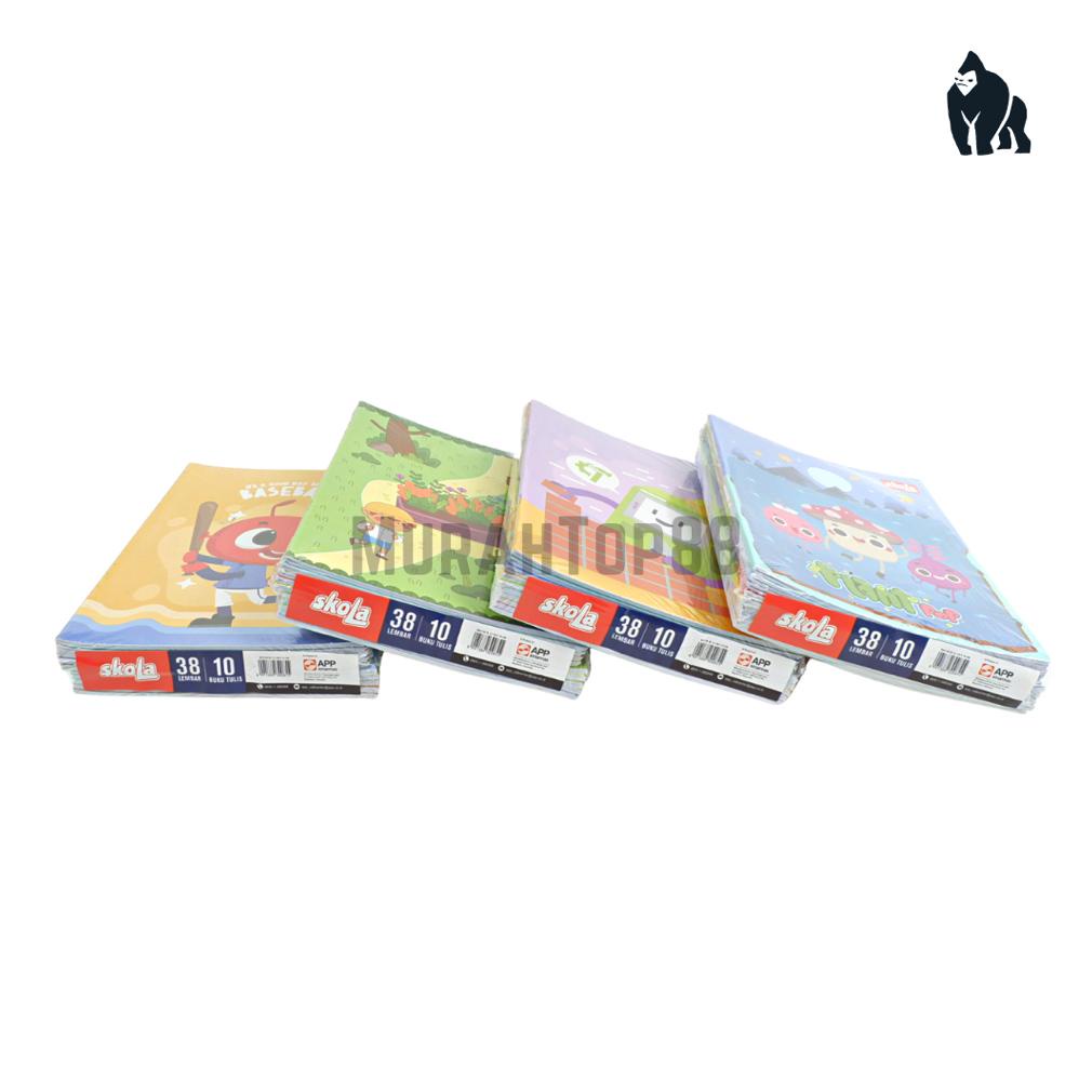 

New - Buku Tulis SKOLA 38 Lembar / Buku Sekolah Anak Bergaris Karakter Sidu Sinar Dunia PER PACK ISI 10 PCS ..