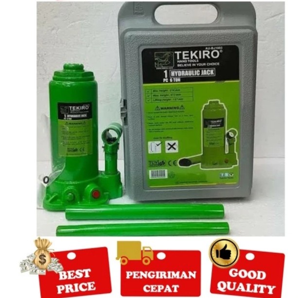 ✨Baru Dongkrak Botol Tekiro 6 Ton - Dongkrak Mobil Terbatas