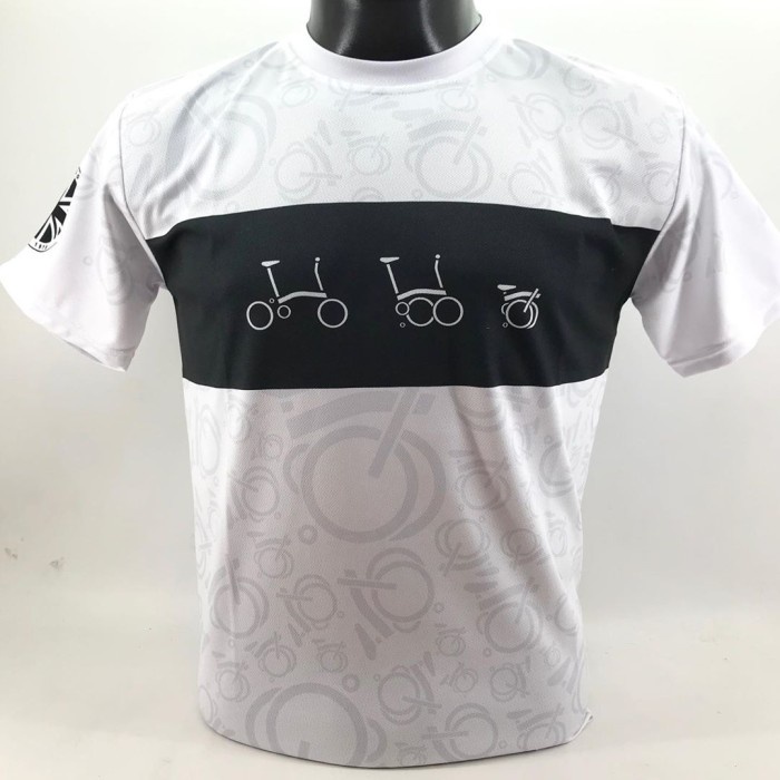 [COD] Jersey Drifit Sepeda Lipat Baju Sepeda Lipat Putih Jersey Sepeda Lipat Limited
