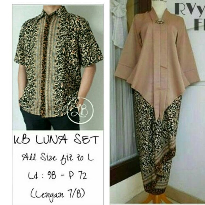 [COD] Couple Kebaya Encim Modern Floy Milo Diskon