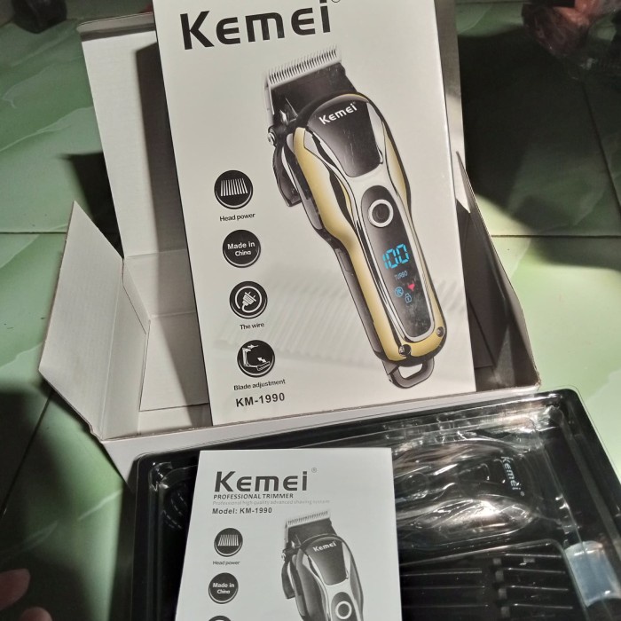 [New Ori] Mesin Cukur Alat Cukur Rambut Kemei Km 1990 Limited