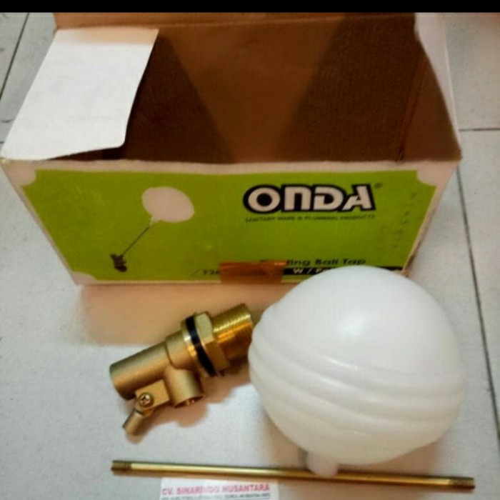 [New] Pelampung Tangki Air 1Inch Onda Floating/Floater Drat Kuningan Toren Diskon