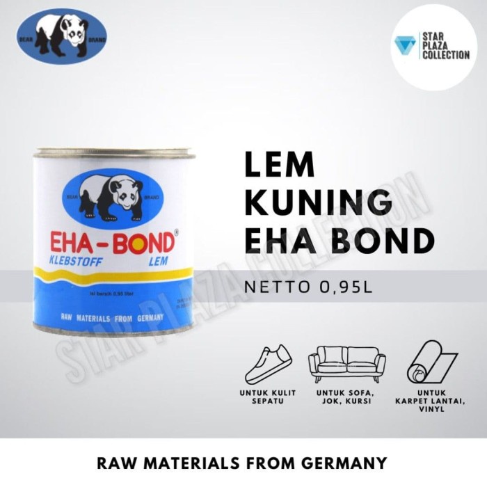 

Lem Kuning Eha Bond Biru Klebstoff 1 Kg / 1 Liter (Kulit, Busa, Vinyl)