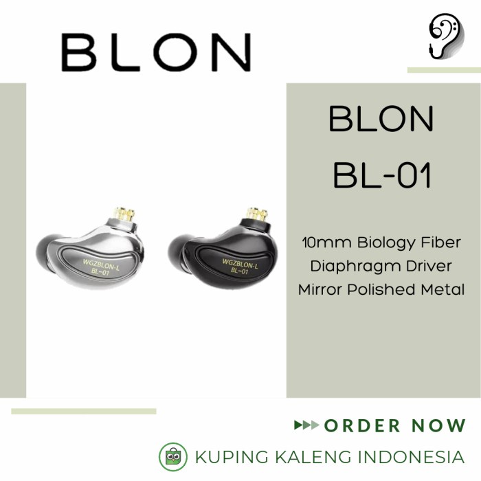 Blon Bl01 Bl-01 Bl 01 Earphone Iem Penerus Bl03 Bl-03 Bl 03