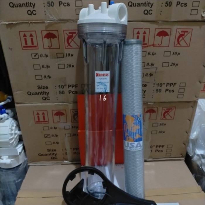 [Original] Paket Filter Air 20 Inch Isi Cto Carbon Limited