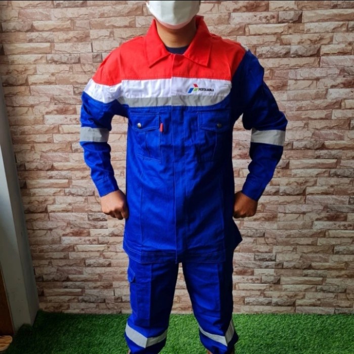 [Ori] Seragam Kerja Pertamina / Wearpack Atasan Pertamina Harga Murah Terbatas