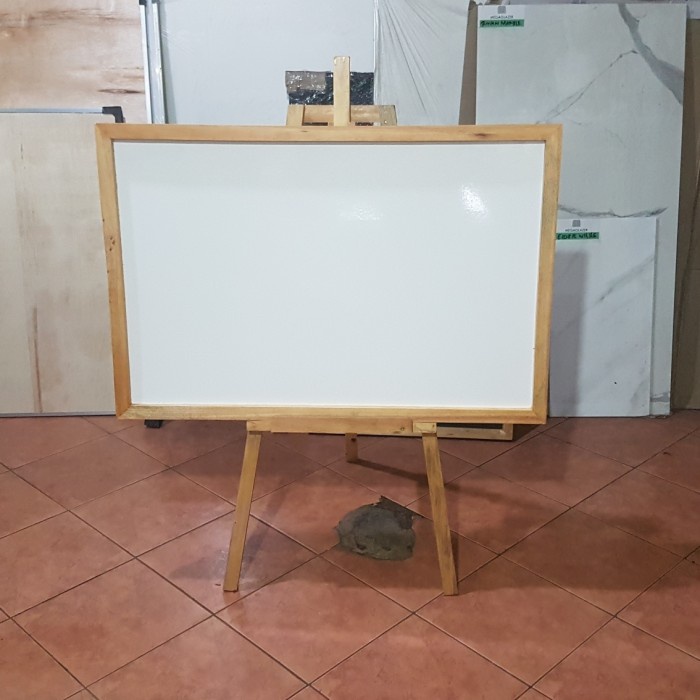 ✅Baru Whiteboard List Kayu Standing Kayu Ukuran 80X100 Cm Terbaru