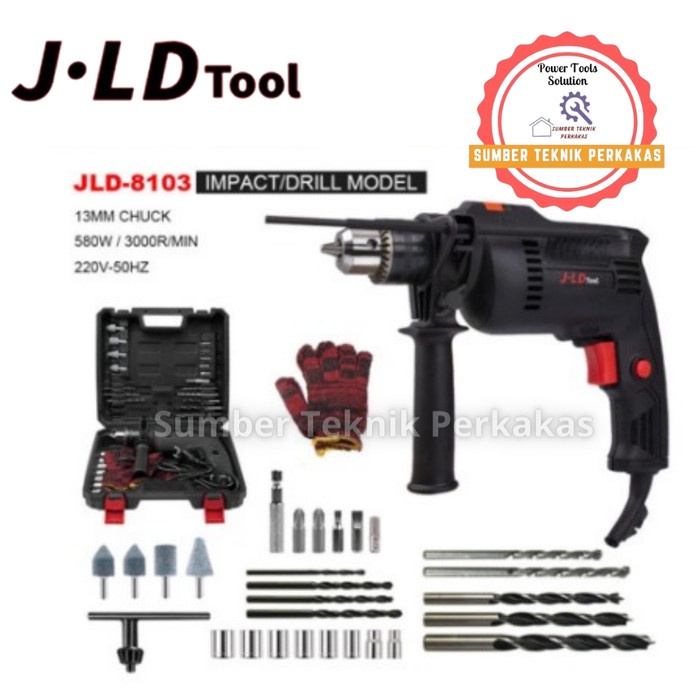 ✅COD Bor Listrik 13Mm Jld 8013 Fullset / Mesin Bor Jld 8013S Impact Drill Terbatas