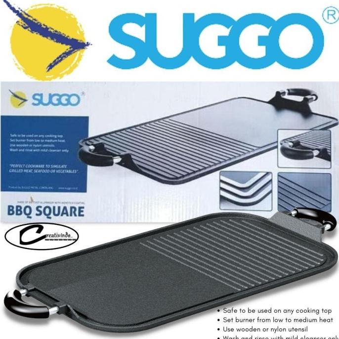 Multi Grill Pan Bbq Suggo / Wajan Panggang Serbaguna Suggo / Pritadavinyshop