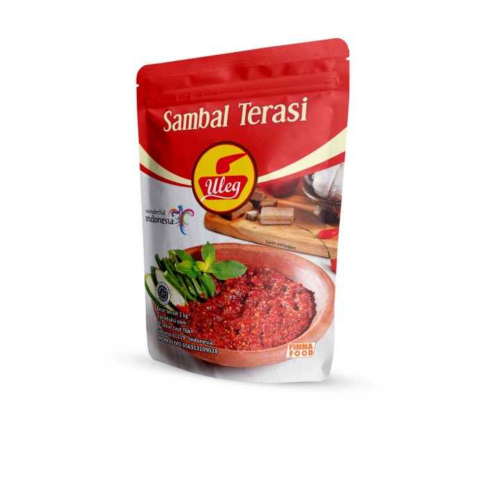 

Uleg Sambal Terasi Finna (Pouch) 1 Kg