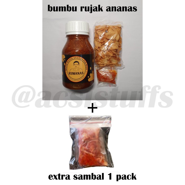 

[Extra 1 Pack Sambal] Bumbu Rujak Manis Ananas (Rumanas)