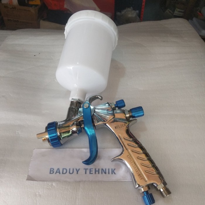 ✅New Spraygun Hvlp Melzer Low Pressure 600Ml Spraygun Nozzle 14 Orig Berkualitas