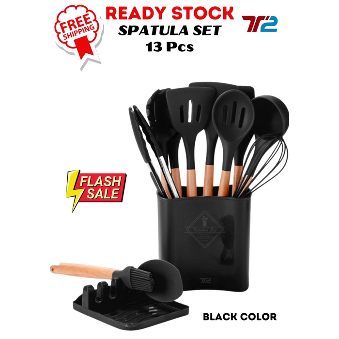 ✅Ready Tritu Sutil Kitchen Utensil Warna Hitam 13 Pcs Limited