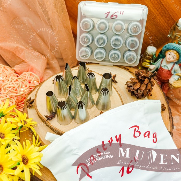 

✅Original San Neng Large Pastry Tips Set 12 Pcs / Spuit Piping Icing Nozzles Berkualitas