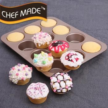 

✅Original Chefmade Wk9067 - Loyang Muffin 12 Lubang / Regular 12Cup Muffin Pan Diskon