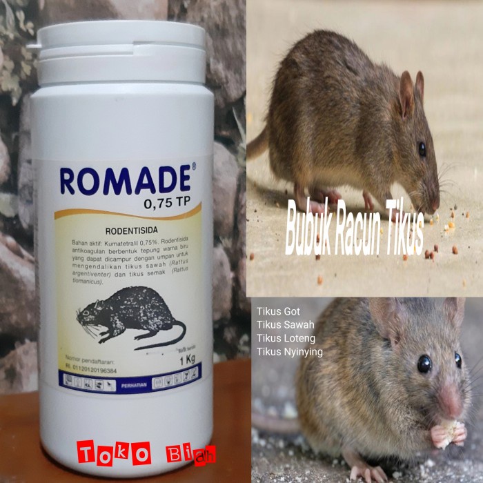 ✅Original Romade Bubuk Pembasmi Tikus Ampuh Diskon