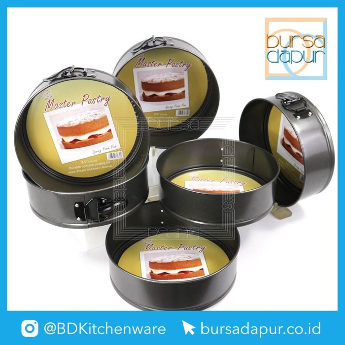 

✅Original Loyang Kue Anti Lengket / Master Pastry Spring Form 22 Cm - 6Pc Terbaru