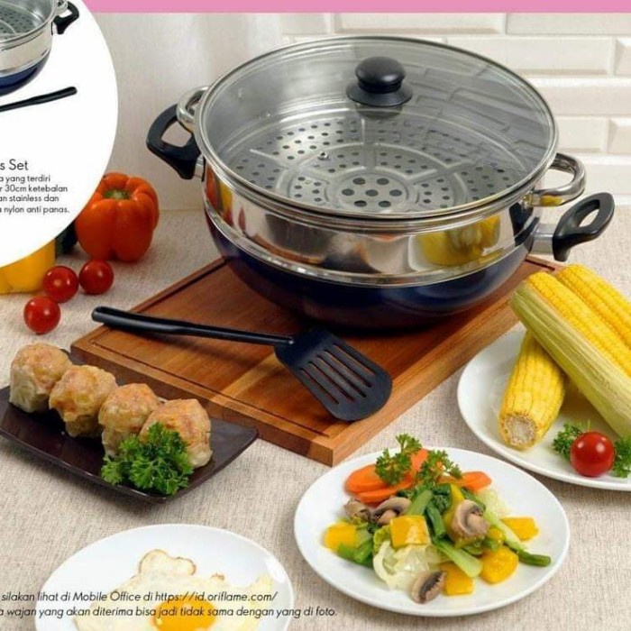 ✅Ready Lock N Lock LockLock Wajan Pengukus Serbaguna Gratis Spatula Terbaru