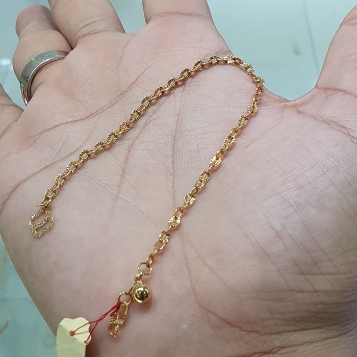 ✨Sale Gelang Nori Ukir Emas 700 Limited