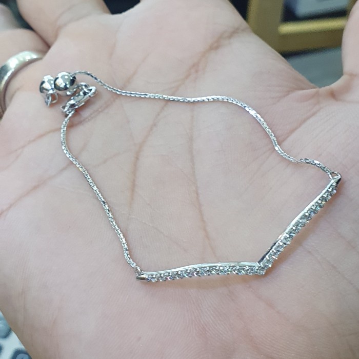 ✨Sale Gelang Aurel Emas Putih Serut Terbaru