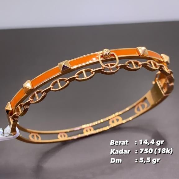 ✨Sale Gelang Emas Hermes 75 New Limited
