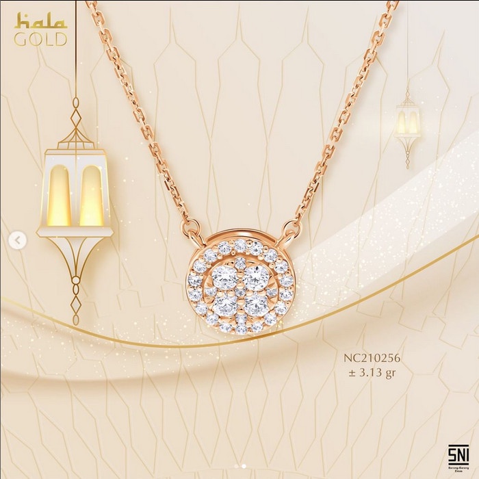 ✨Sale Kalung Koye Emas Hala Gold Bumi Collection Vol 3 Model Berlian Lotus Terbaru