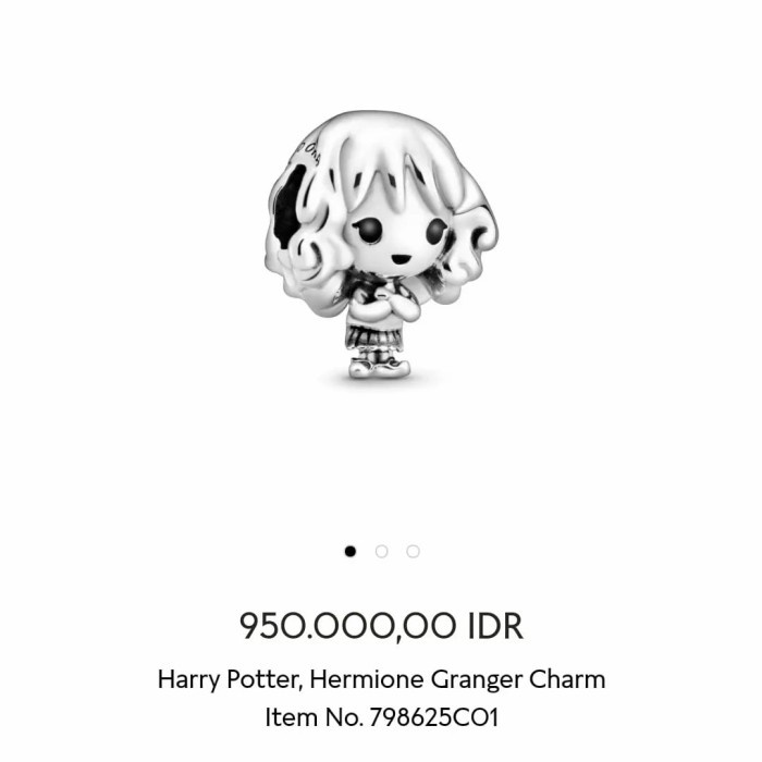 ✨Sale Pandora Harry Potter Hermione Charm Gelang Ori Limited