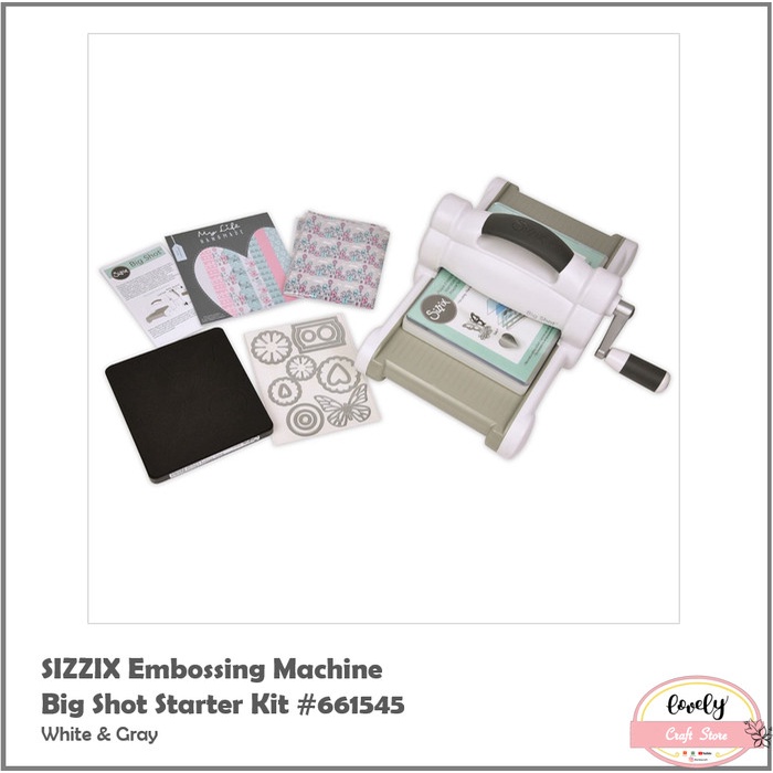 

✨Ready Sale!! Sizzix Bigshot Starter Kit Cutting/Embossing Machine Scrapbook Berkualitas