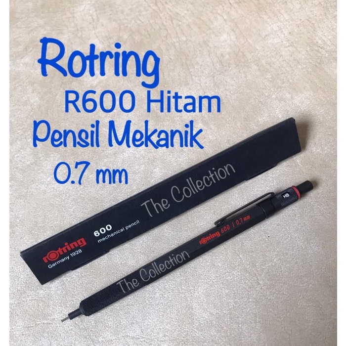 

✨Sale Atk0631Rt Black 0.7Mm Rotring 600 Mechanical Pencil 1904442 R600 Berkualitas