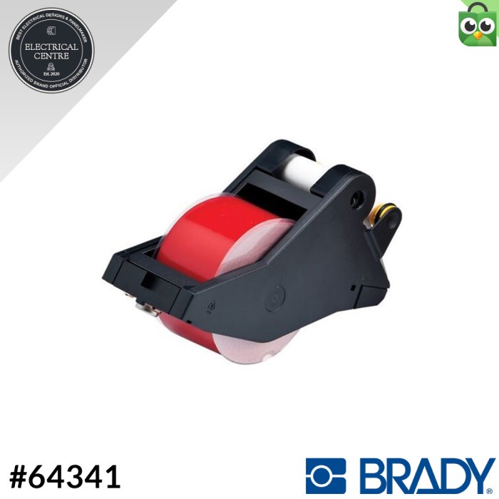 

✨Ready Brady Labelizer / Versaprinter Label Tape White On Red 4 64341 Berkualitas