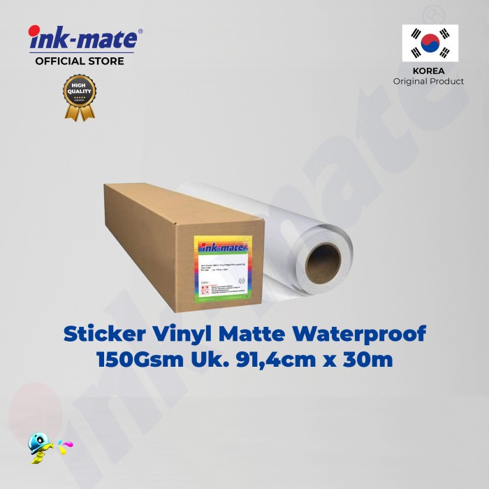 

✨Ready Sticker Vinyl Matte Waterproof Inkmate 150Gr 914Cm X 30M Terbatas