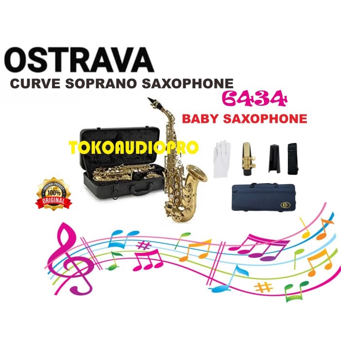 

✨Sale Curve Soprano Saxophone Ostrava 6434 Baby Saxophone Diskon