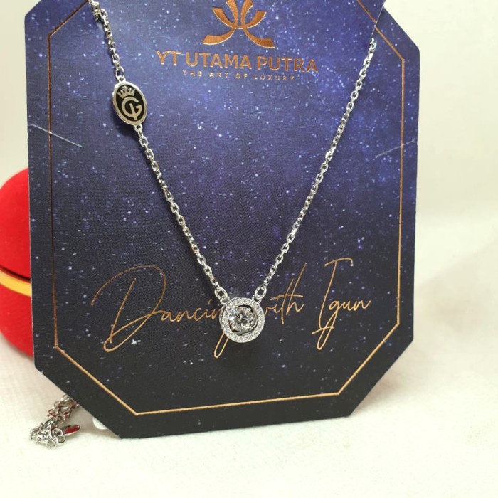 ✨Sale Kalung Dancing Stone Mas Putih 375 Terbaru