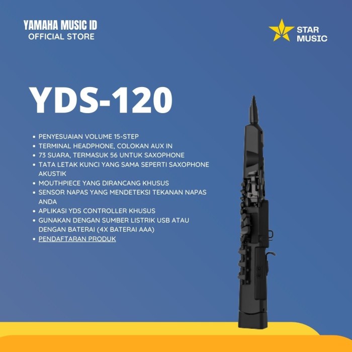 

✨Sale Yamaha Yds-120 / Yds-120 / Digital Saxophone Diskon