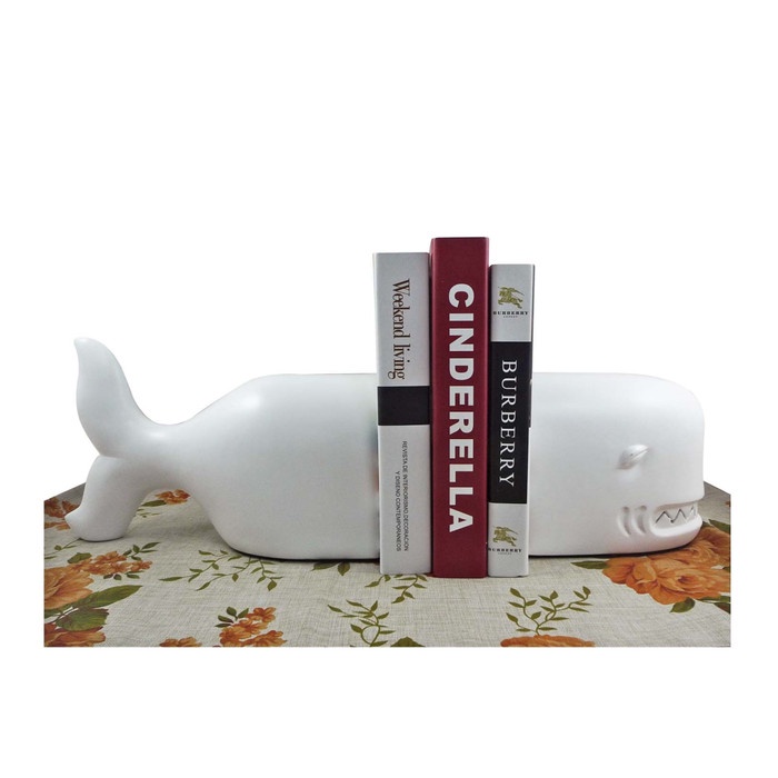 

✨Ready Pengganjal Buku/Book End/Pembatas Buku Paus Terbatas