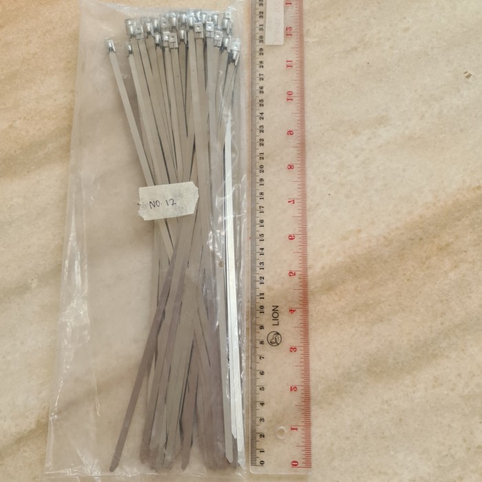

✨Ready Stainless Steel Cable Ties L: 30Cm 300Mm 100 Piece Kabel Ties Jeono Berkualitas
