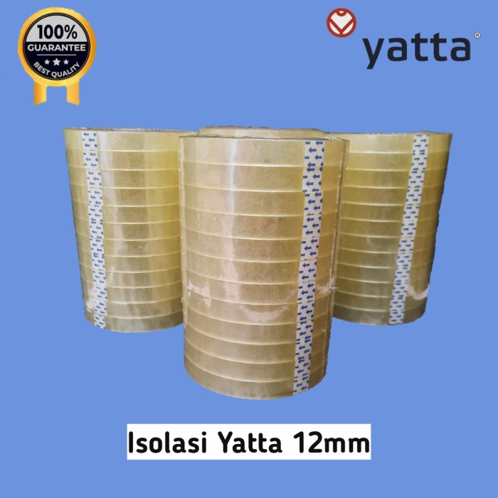 

✨Sale Lakban Kecil 12 Mm Yatta Tape/Biru/Bening 60 Yard Dust 288 Roll Terbaru