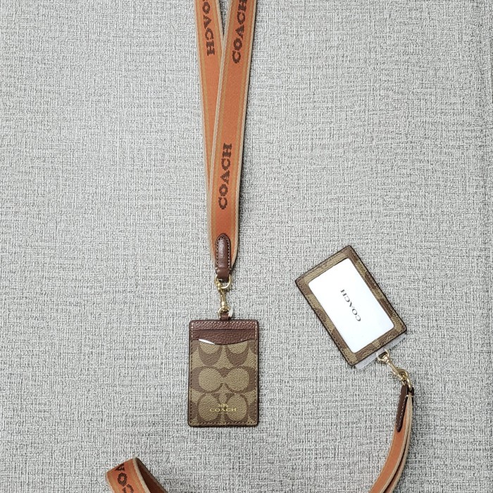 

✨Ready Ready Coach Ch713 Sig Lanyard Id Webbing Strap Canvas . Khaki/ Canyon Diskon