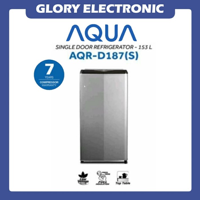 ✨Original Kulkas Aqua 1 Pintu Aqr 187 S Berkualitas