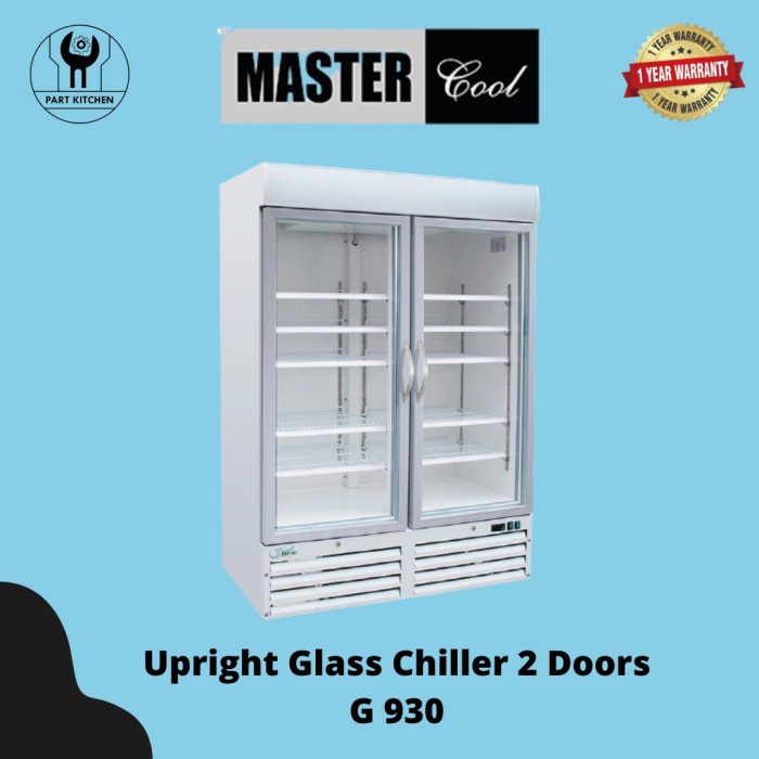 ✨Ready Mastercool Upright Chiller Glass 2 Doors G 930 Limited