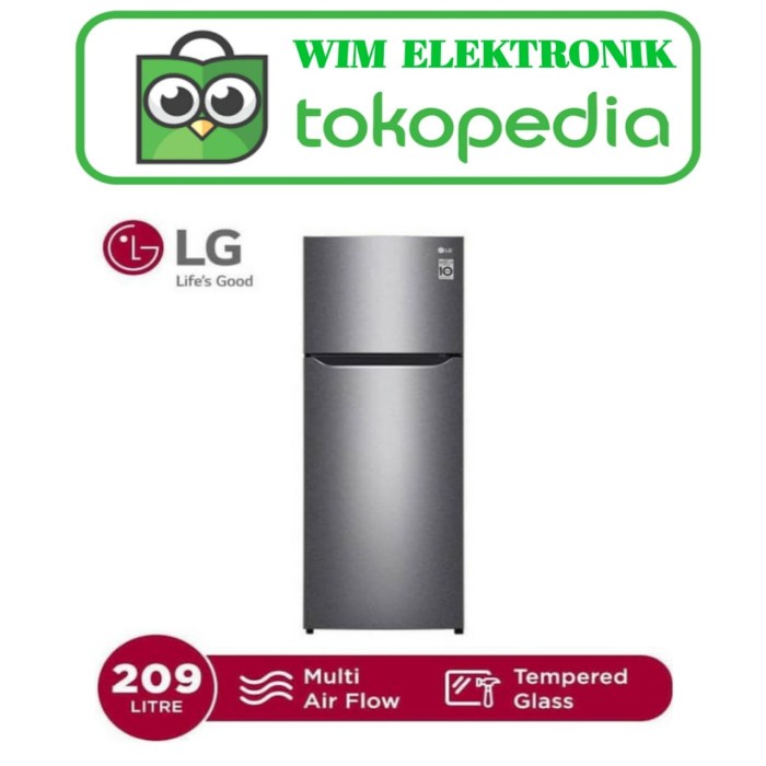 ✨Ready Kulkas 2 Pintu Lg Gn-B 215 Sqmt / Gn-B 215Sqmt / Gn-B215Sqmt 205 Liter Limited