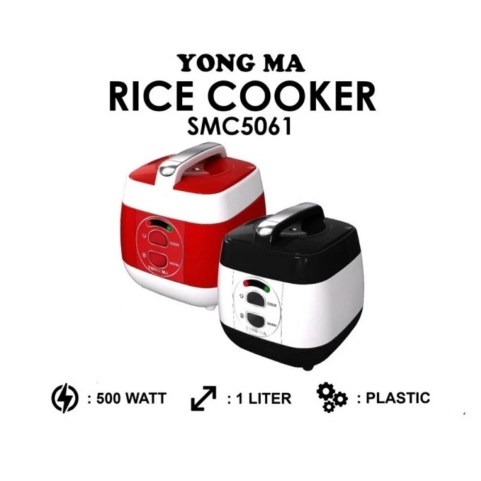 ✨Original Rice Cooker Yong Ma Gold Iron Mini 1 Liter Smc5061 Diskon