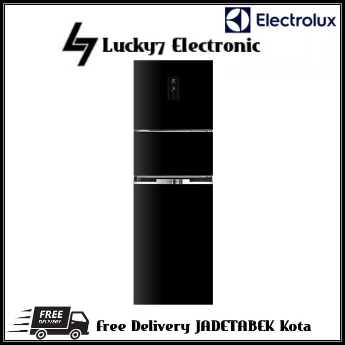 ✨Original Electrolux Eme3700H-H Kulkas 3 Pintu Hitam Nutrifresh Inverter New Limited