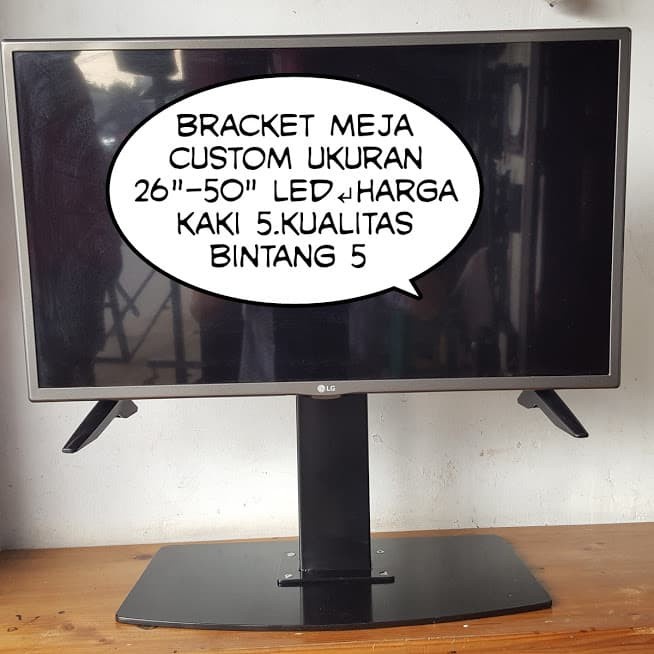 ✨New Bracket Tv Stand Meja Satu Tiang Custom Mandiri Bracket Terbaru