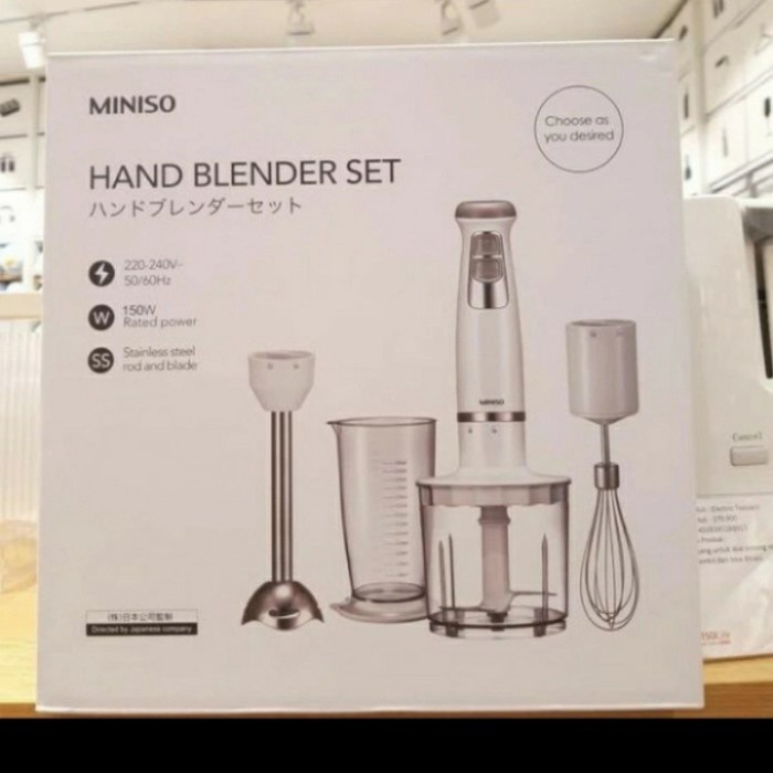 ✨New Ori Miniso Hand Blender Set Berkualitas