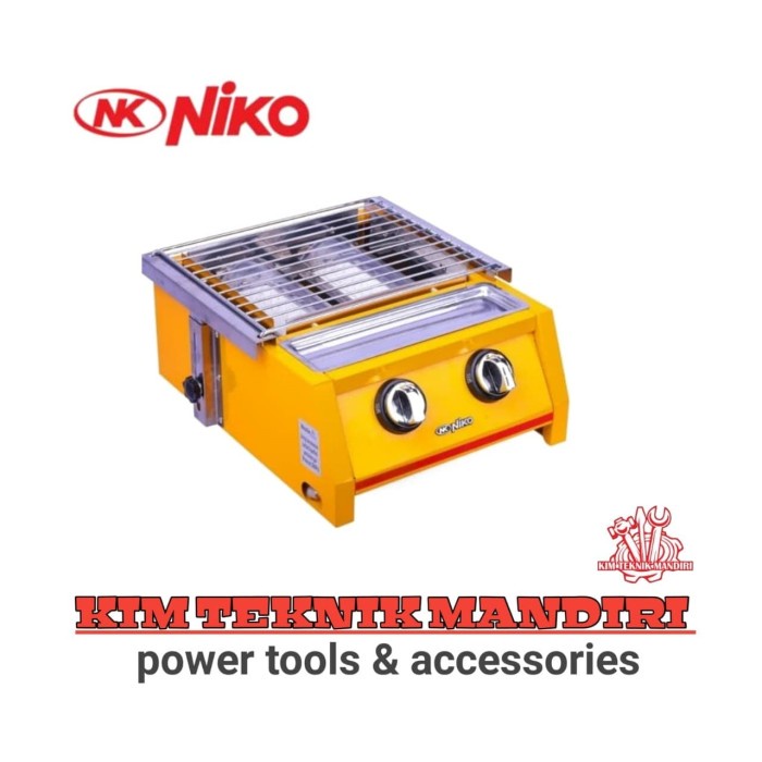 ✨New Ori Niko Nk Gr2 Kompor Gas Pemanggang Sosis 2 Tungku / Bbq Grill Gas Limited