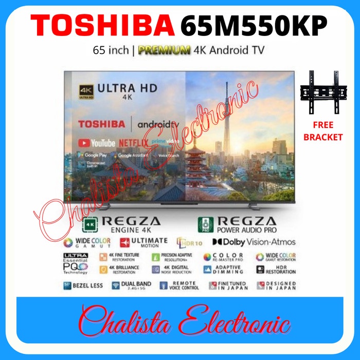 ✨New Toshiba 65M550 Premium 4K Uhd Smart Android Tv 65 Inch 65M550Kp Limited